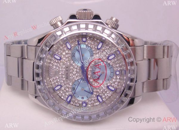 Cosmograph Daytona Diamond Pave dial Replica Watch